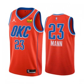 Dres Oklahoma City Thunder Tre Mann 23 Jordan 2022-23 Statement Edition Naranča Swingman